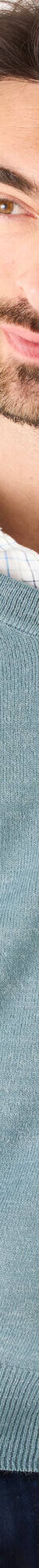 Pull uni col V (aqua chiné) Pull uni col V (aqua chiné)